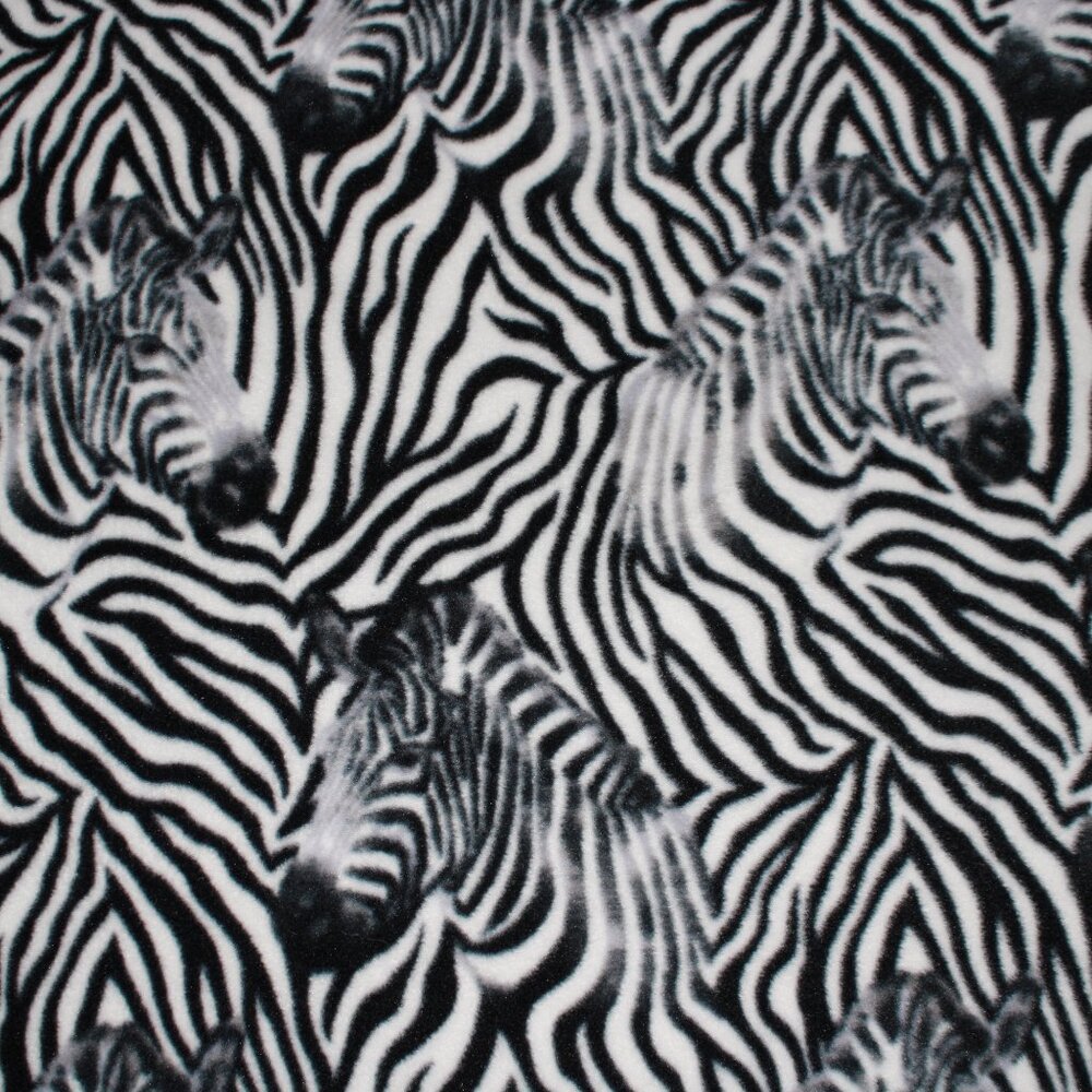 Fabric Traditions Zebra Animal Print Flannel Fabric